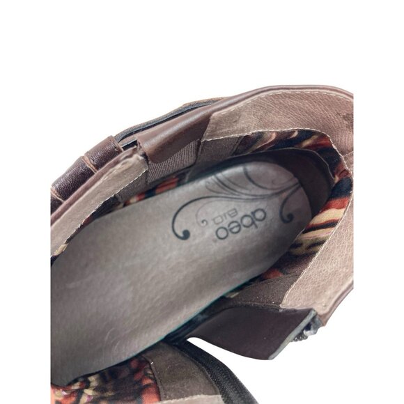 *Abeo Biosystem Nancy Ankle Booties Womens Sz 8.5 Brown Leather Comfort Nuetral - Picture 14 of 16